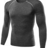 Men’s Compression Sport Running Base Layer Long Sleeve T Shirt
