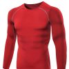 Men’s Compression Sport Running Base Layer Long Sleeve T Shirt